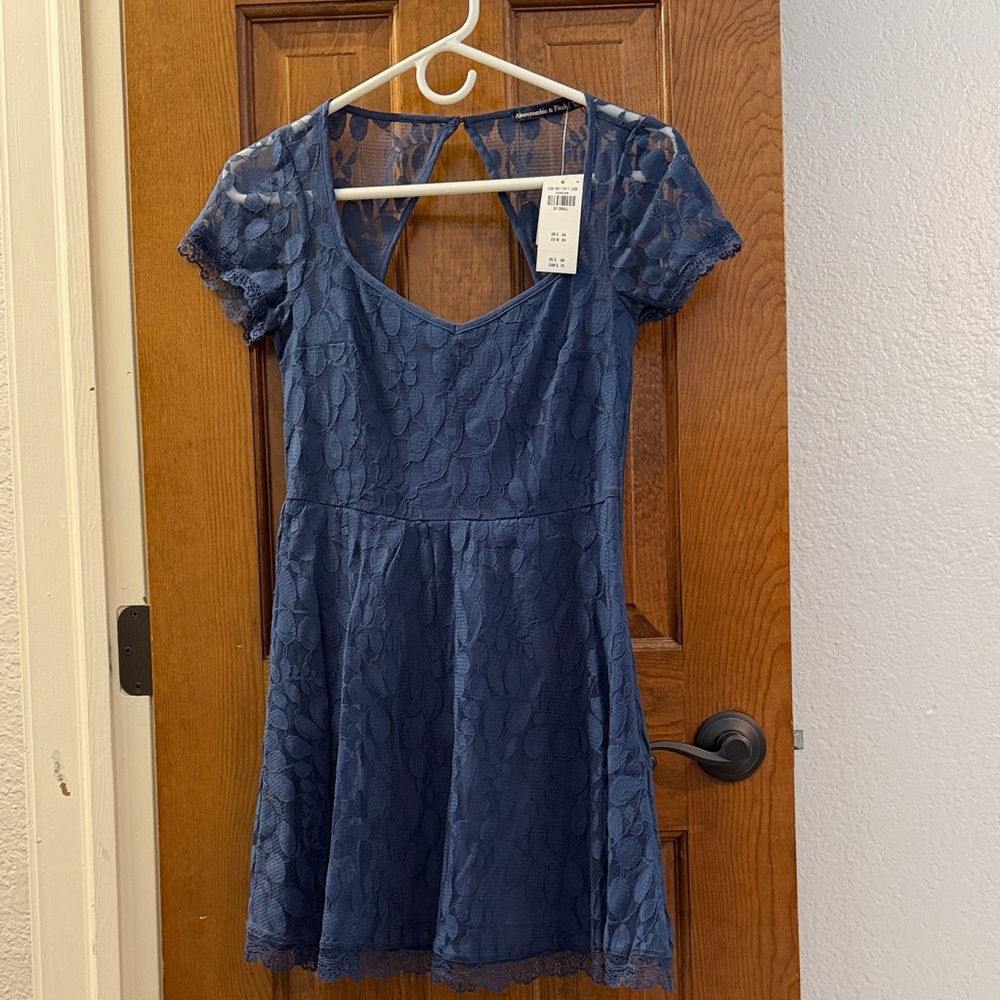 Abercrombie & Fitch Navy Lace Dress
